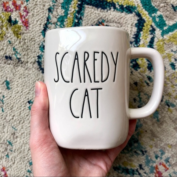 ✨HP✨ Rae Dunn Scaredy Cat Halloween Mug 🐈‍⬛ NWOT - Picture 2 of 9